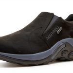 Merrell Mens Waterproof Leather Slip On Loafers Black Brown-0