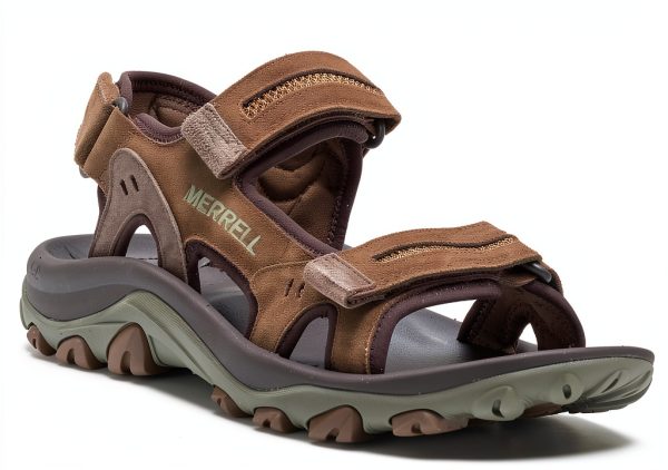 Merrell Mens Sandals Waterproof Suede Adjustable Straps-0