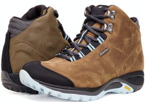 Merrell Womens Hiking Boots Waterproof Leather Vibram Sole-0