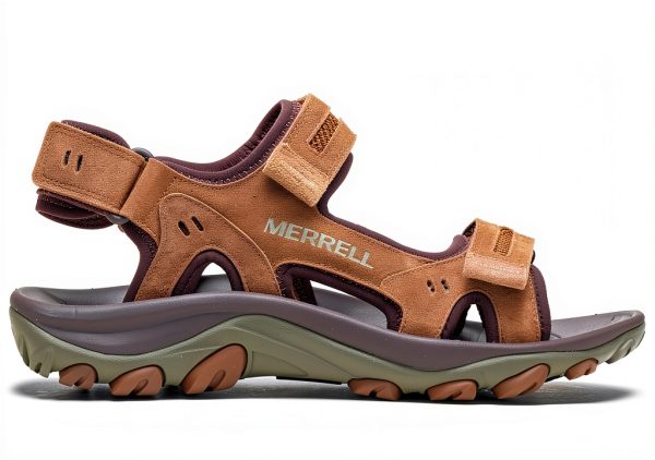 Merrell Mens Sandals Waterproof Suede Adjustable Straps-1