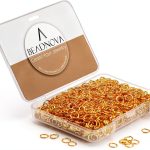 BEADNOVA Gold Jump Rings 5mm 300pcs Jewelry Making Supplies-0