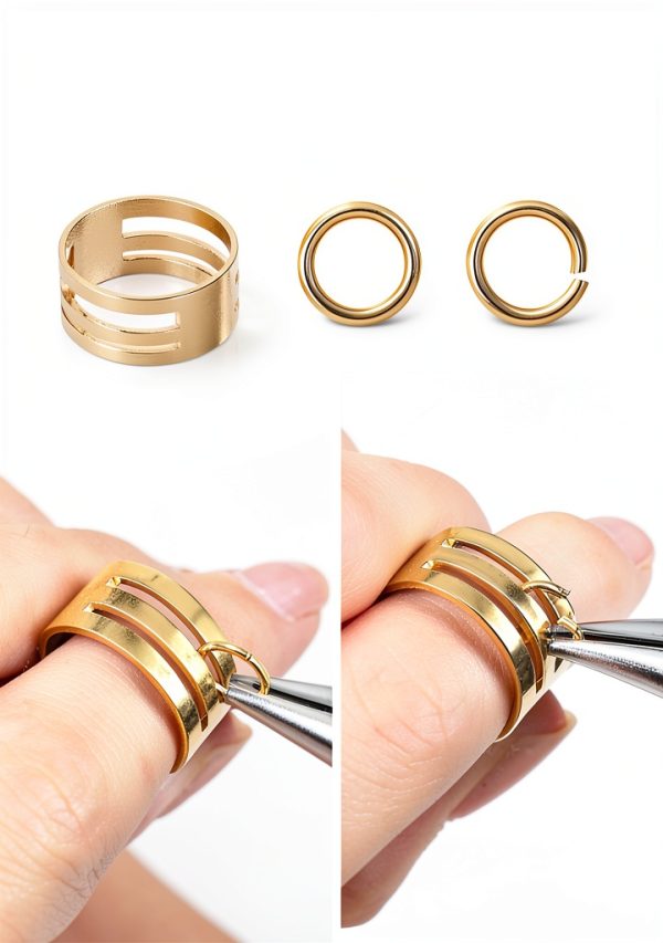 Jump Rings Jewelry Making FIVEIZERO Alloy Steel Gold Silver-3