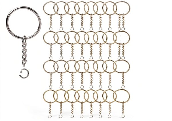 KANSPHY Jump Rings Iron Keychain Craft DIY Jewelry Making-0