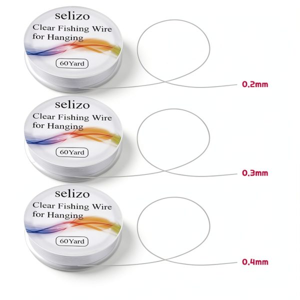 Selizo Clear Nylon Fishing Line for Crafts and Decor-2