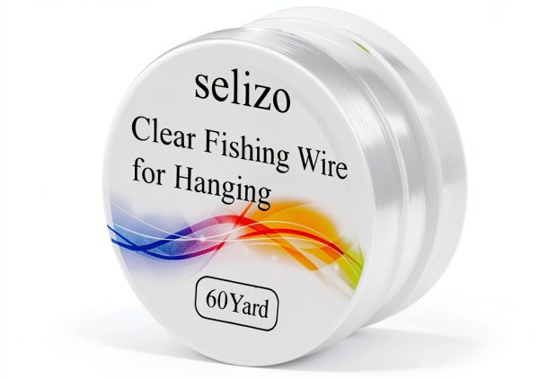 Selizo Clear Nylon Fishing Line for Crafts and Decor-0
