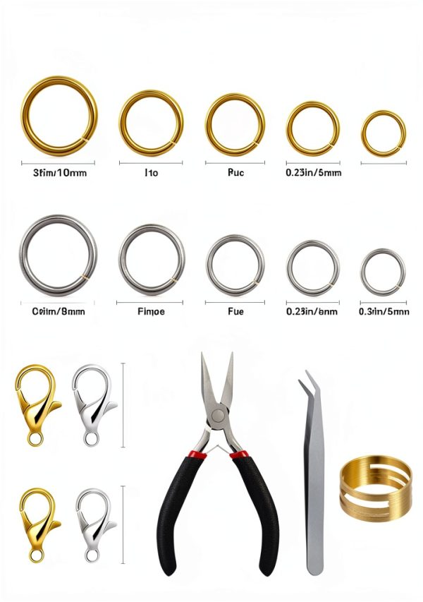 Jump Rings Jewelry Making FIVEIZERO Alloy Steel Gold Silver-1