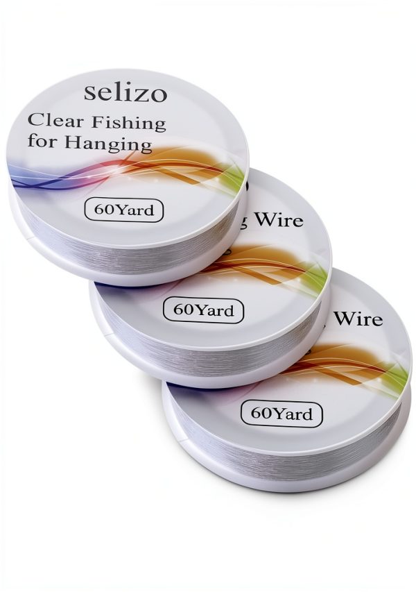 Selizo Clear Nylon Fishing Line for Crafts and Decor-1