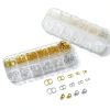 KOPOX Jump Rings Gold Silver Open Style Jewelry Making-2