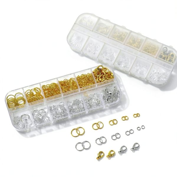KOPOX Jump Rings Gold Silver Open Style Jewelry Making-2